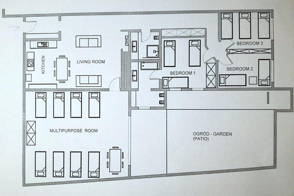 Apartment With Garden In City Center Krasków Eksteriør bilde
